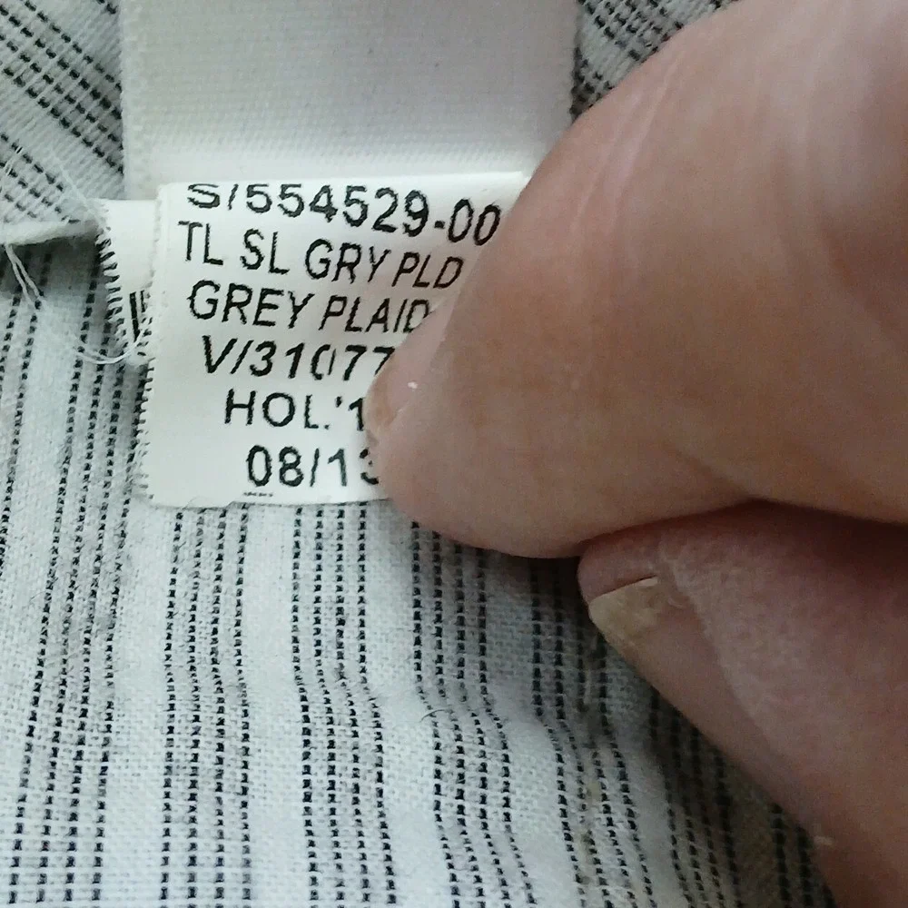 Banana Republic Pants Mens 35 Tailored Slim Fit‎ Grey Plaid Dress